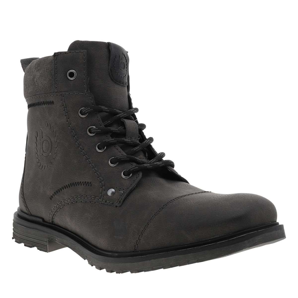 Bottines cuir nubuck talon décroché bas autre, BUGATTI