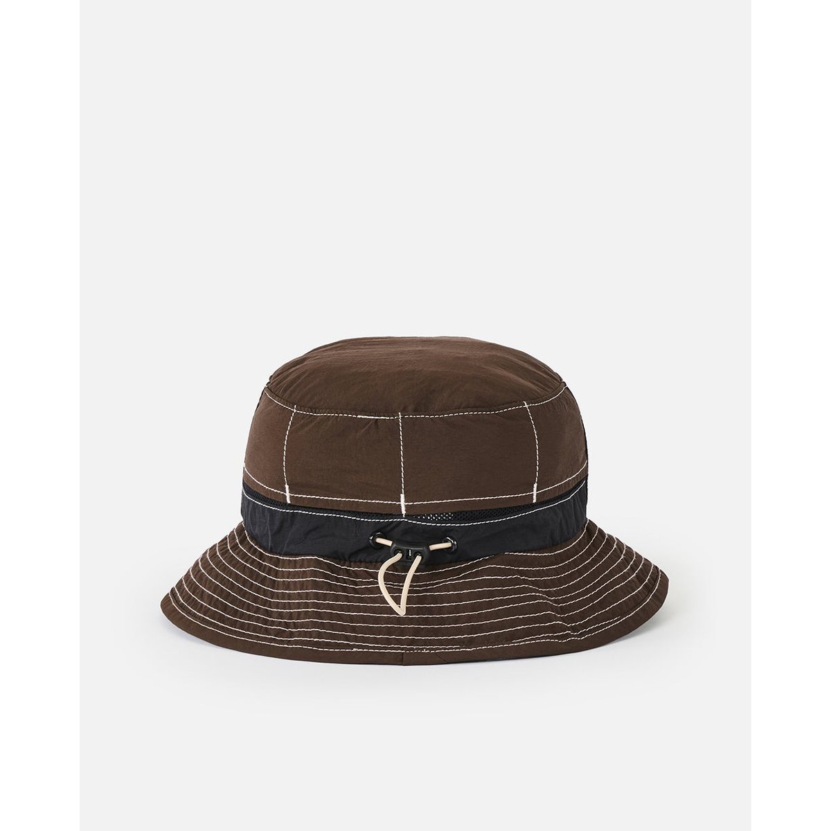 Chapeau de SURF SEARCH SERIES Packable UPF marron foncé, RIP CURL