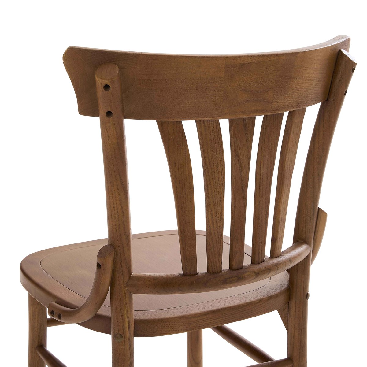 Lot de 2 chaises en bois d'orme foncé, ETEL bois, OVIALA