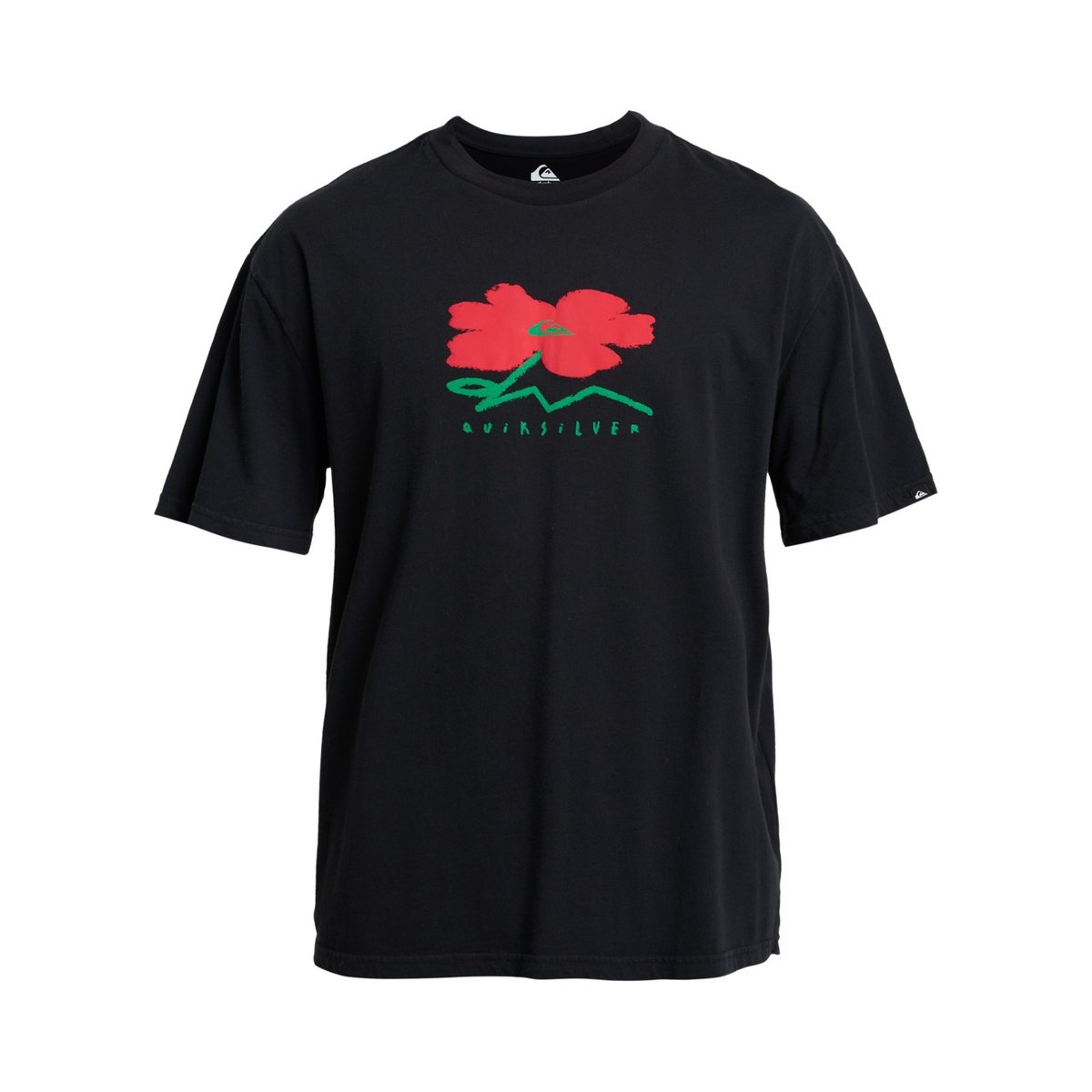 T-Shirt à manches courtes STRUCTURED FLOWER noir black, QUIKSILVER