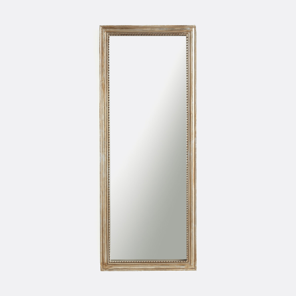 Miroir rectangulaire manguier massif largeur 55 x hauteur 140 cm, Afsan doré vieilli, LA REDOUTE INTERIEURS