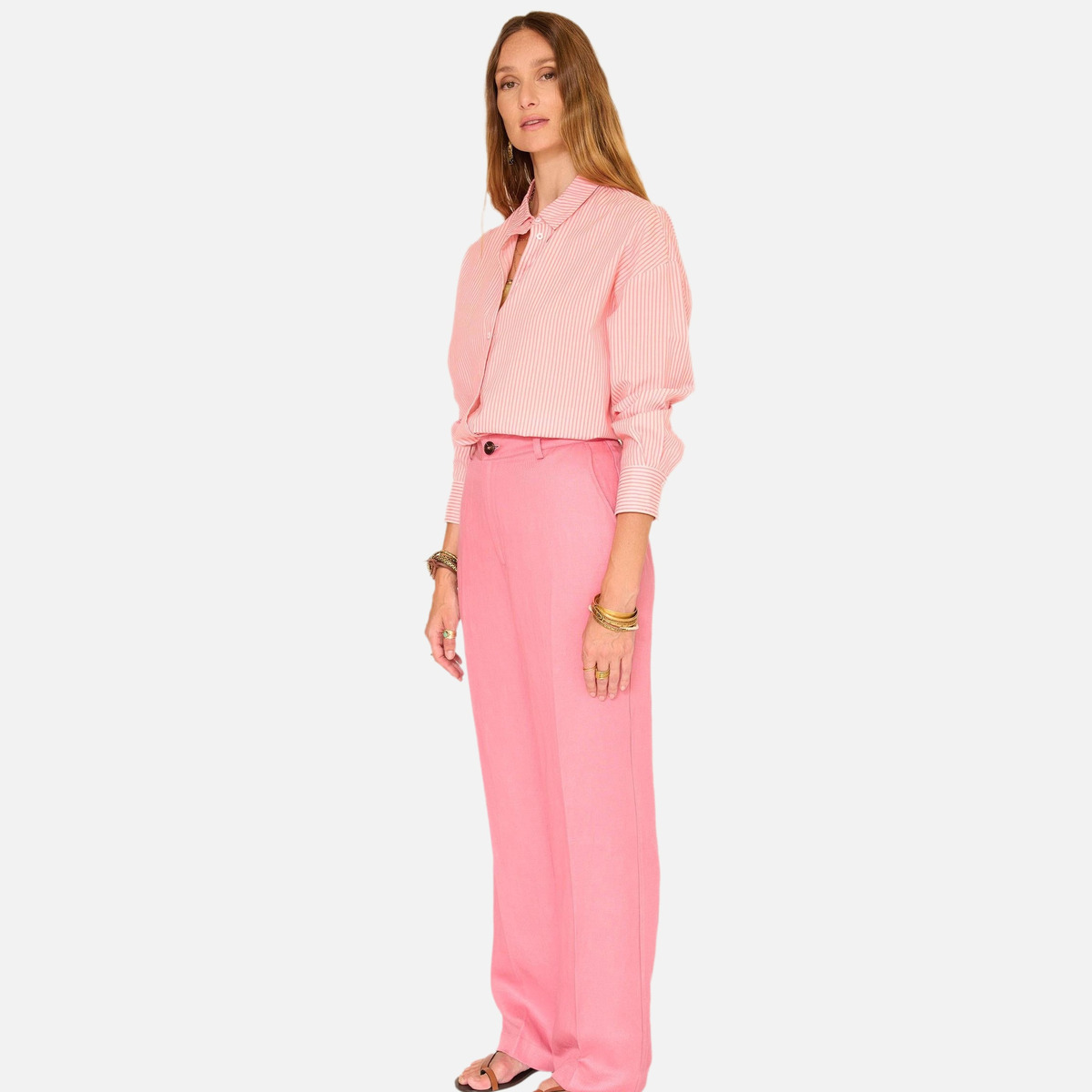 Pantalon POVOLITA 26s rose poudré, MKT STUDIO