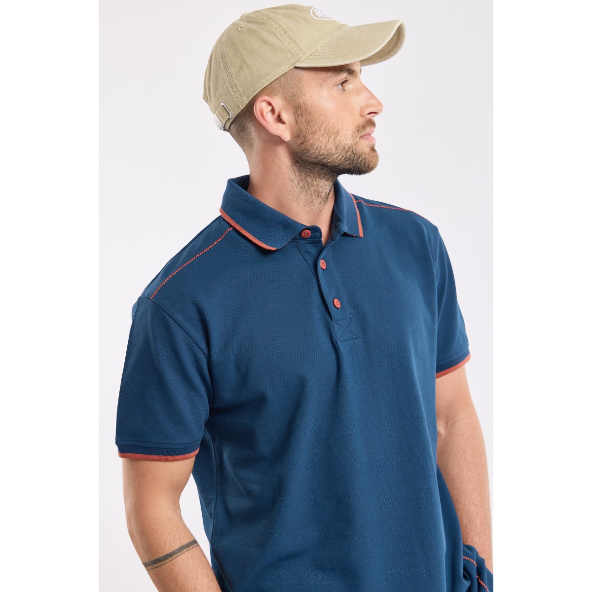 Polo manches courtes en coton scozia, ARMOR-LUX