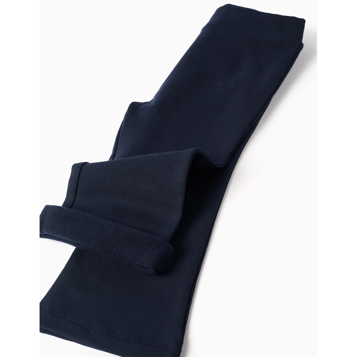 Leggings évasé en coton peigné bleu foncé, ZIPPY