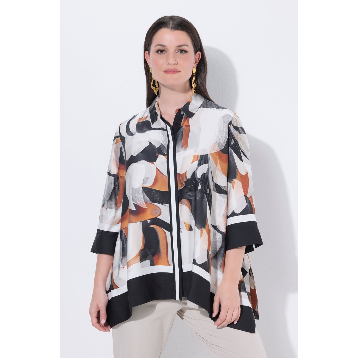 Chemisier oversize blanc neige, ULLA POPKEN