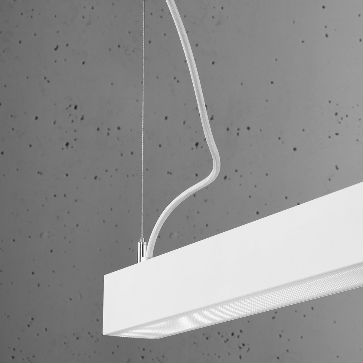 Suspension Aluminium Blanc LED 1 Pinne blanc, EDEN