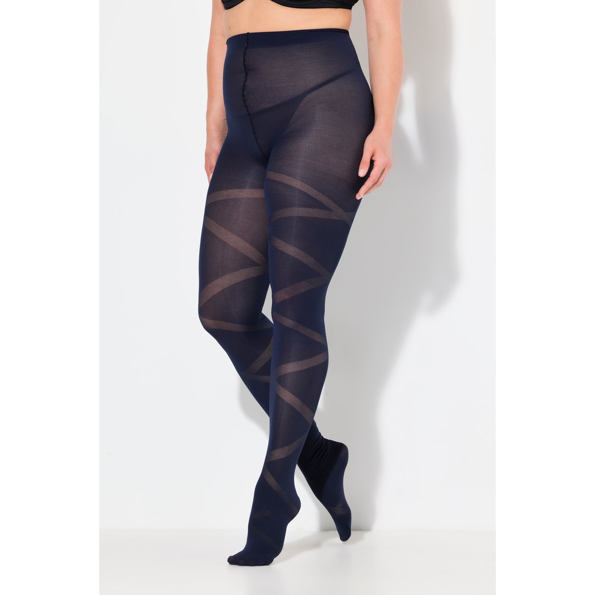 Collants à rayures bleu nuit, ULLA POPKEN