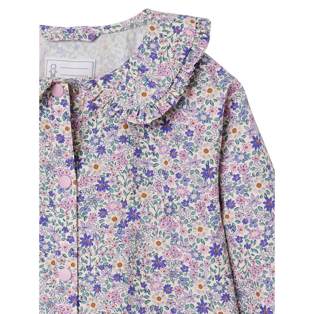 Tablier lilas poudré, VERTBAUDET