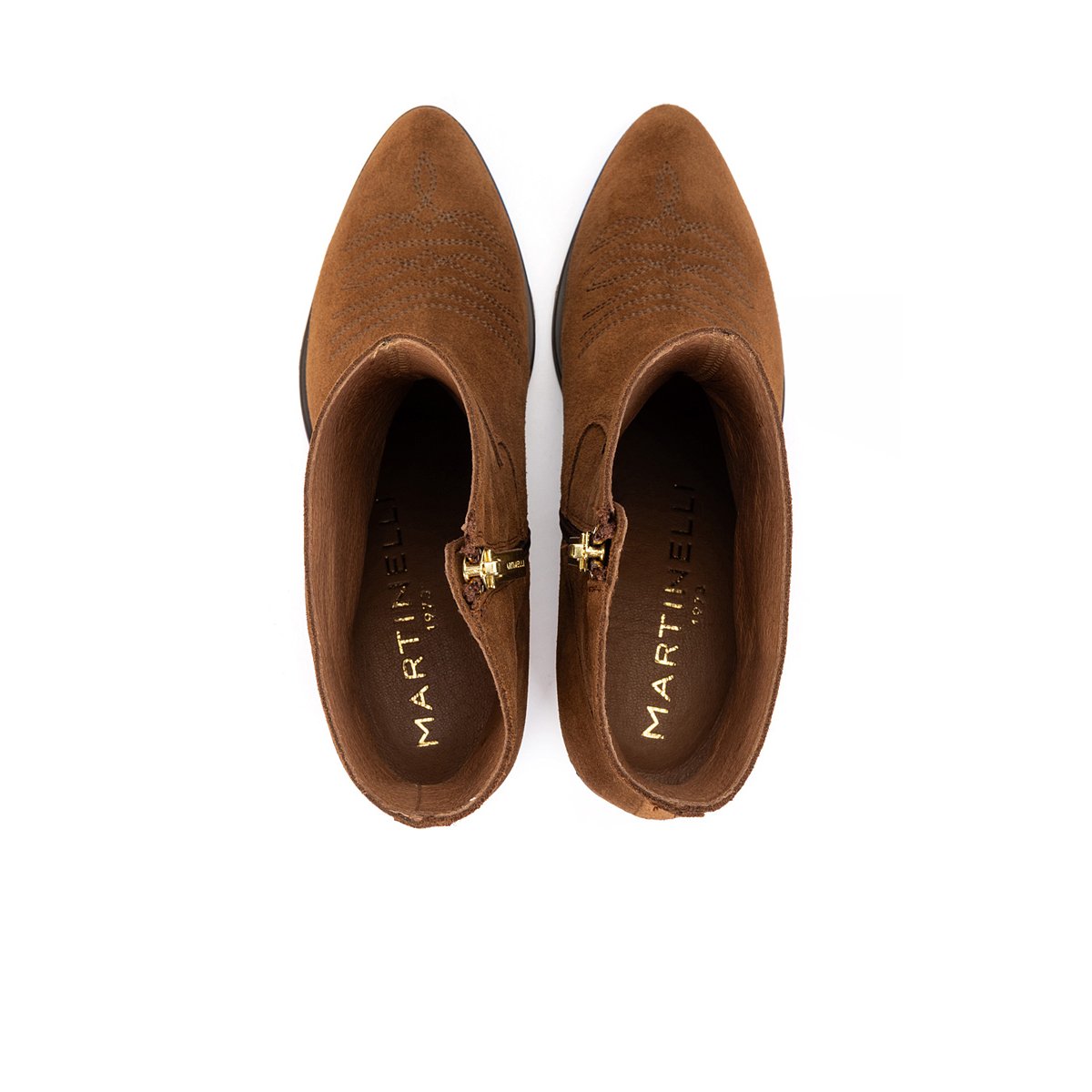 Bottines à talon cuir Zinnia cuero, MARTINELLI