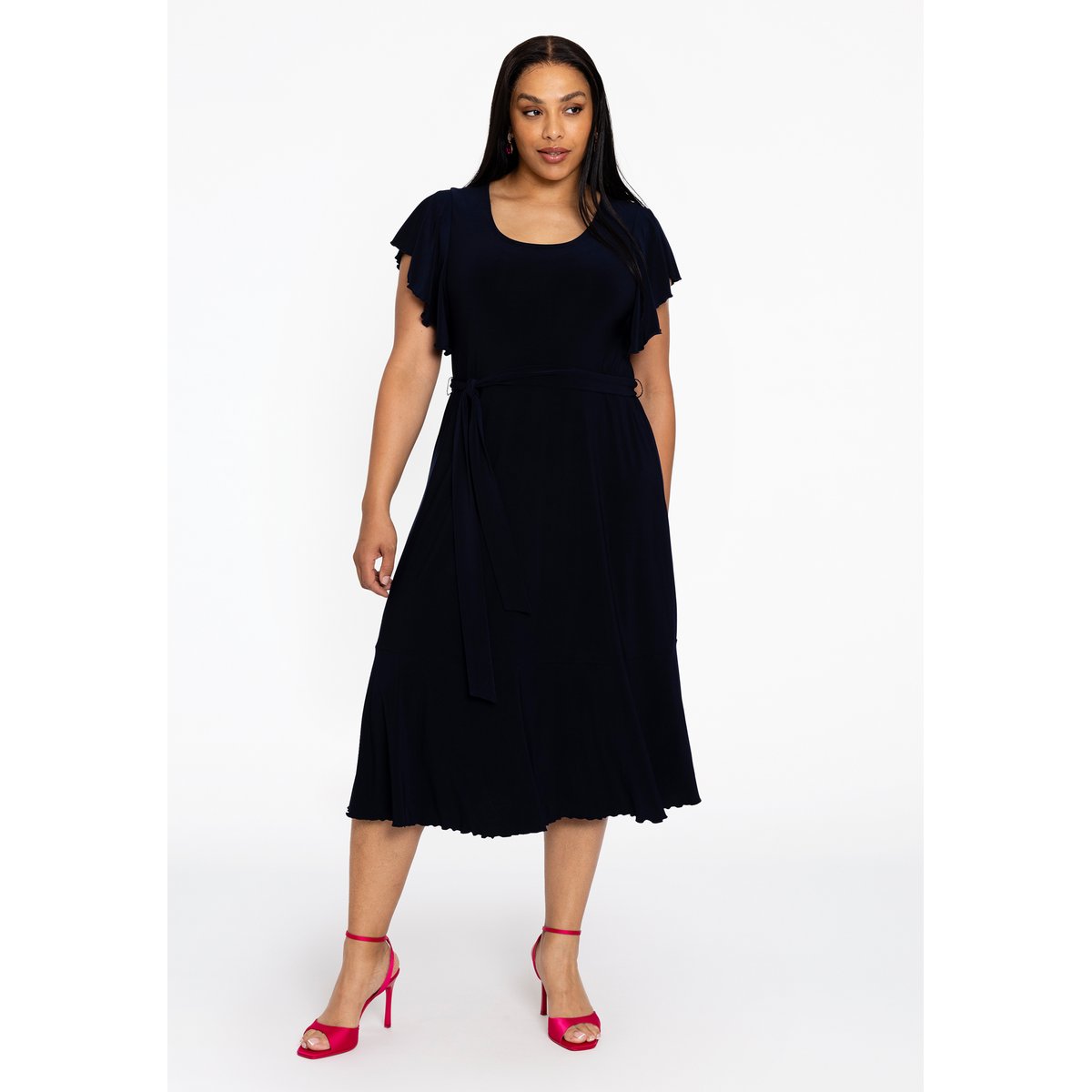 Robe imprimé / imprimée floral bleu, YOEK