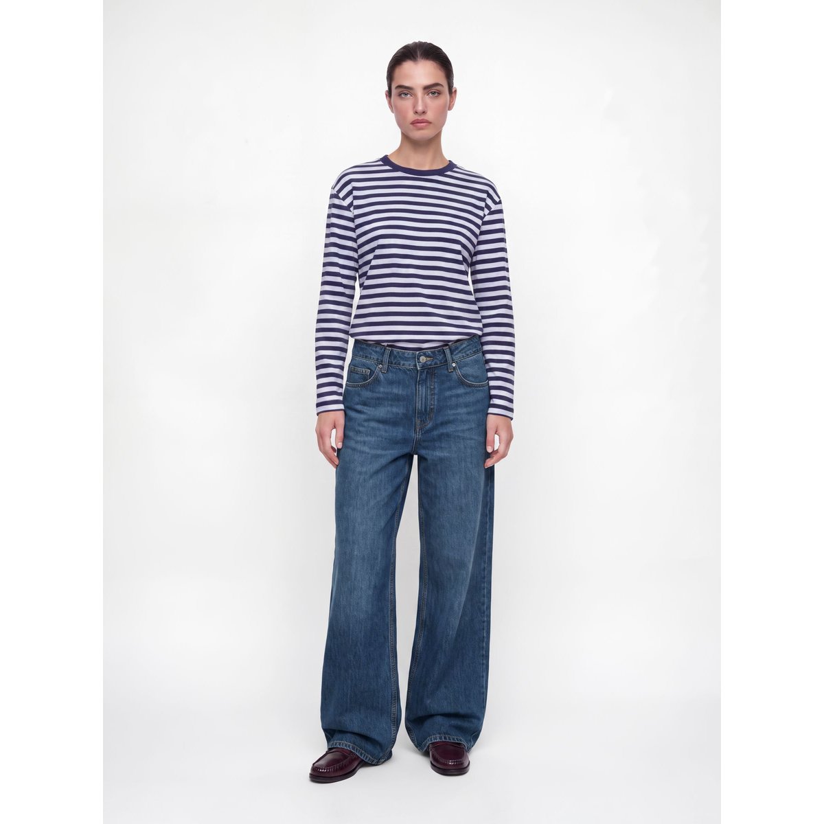 Jean À Coupe Large blue denim, JJXX