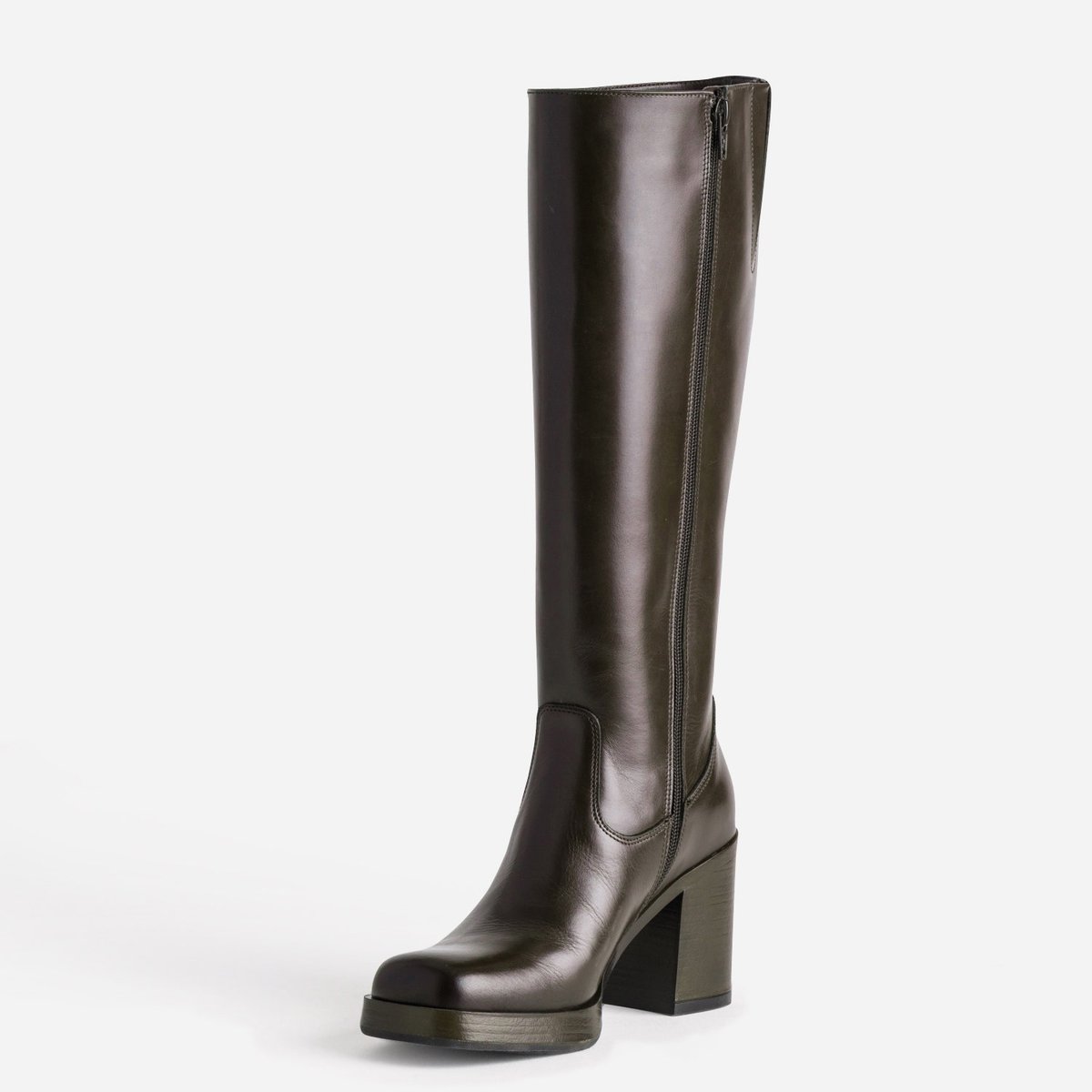 Botte À Talon en cuir TESSA L marron, ERAM