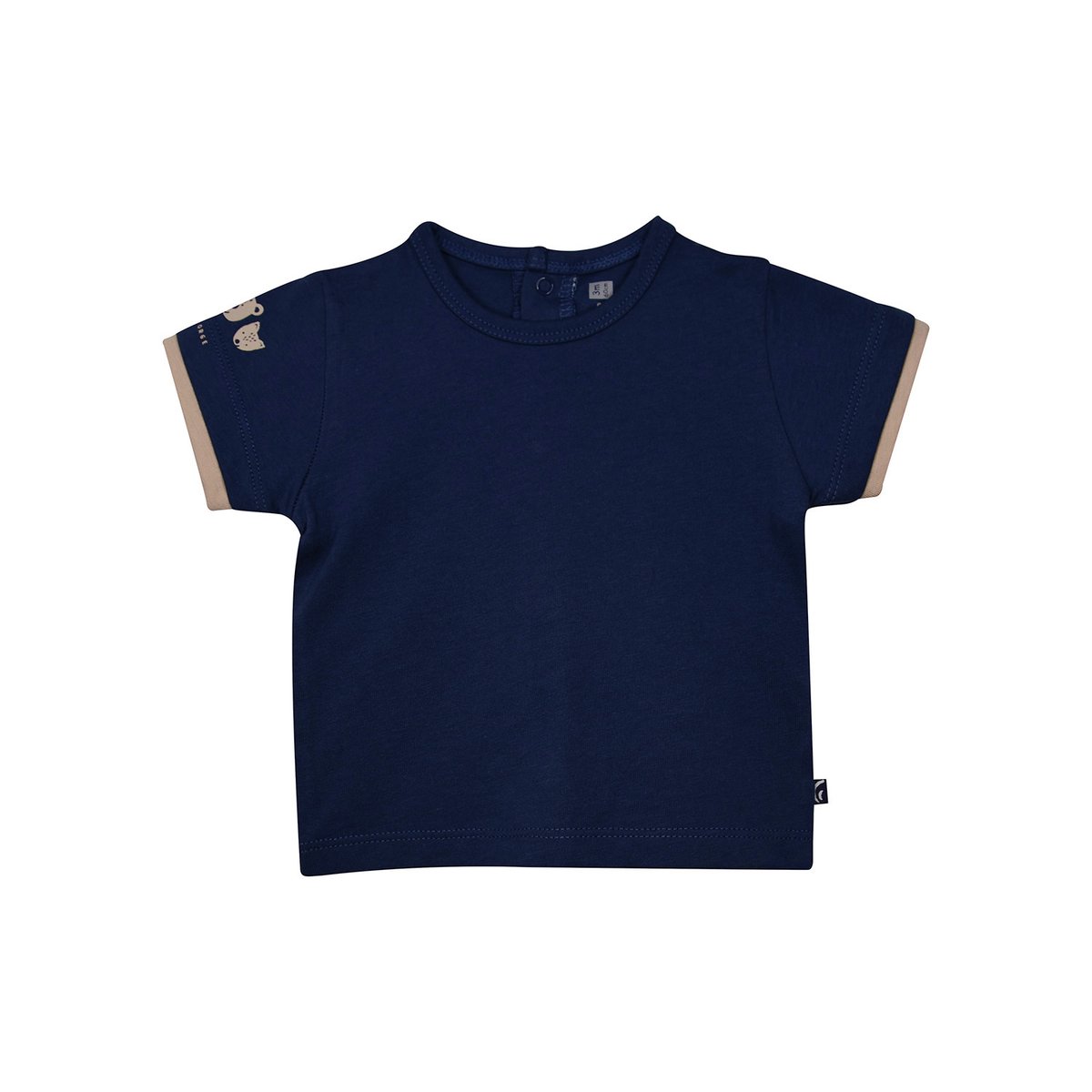 Ensemble t-shirt et salopette ryan beige, SUCRE D'ORGE