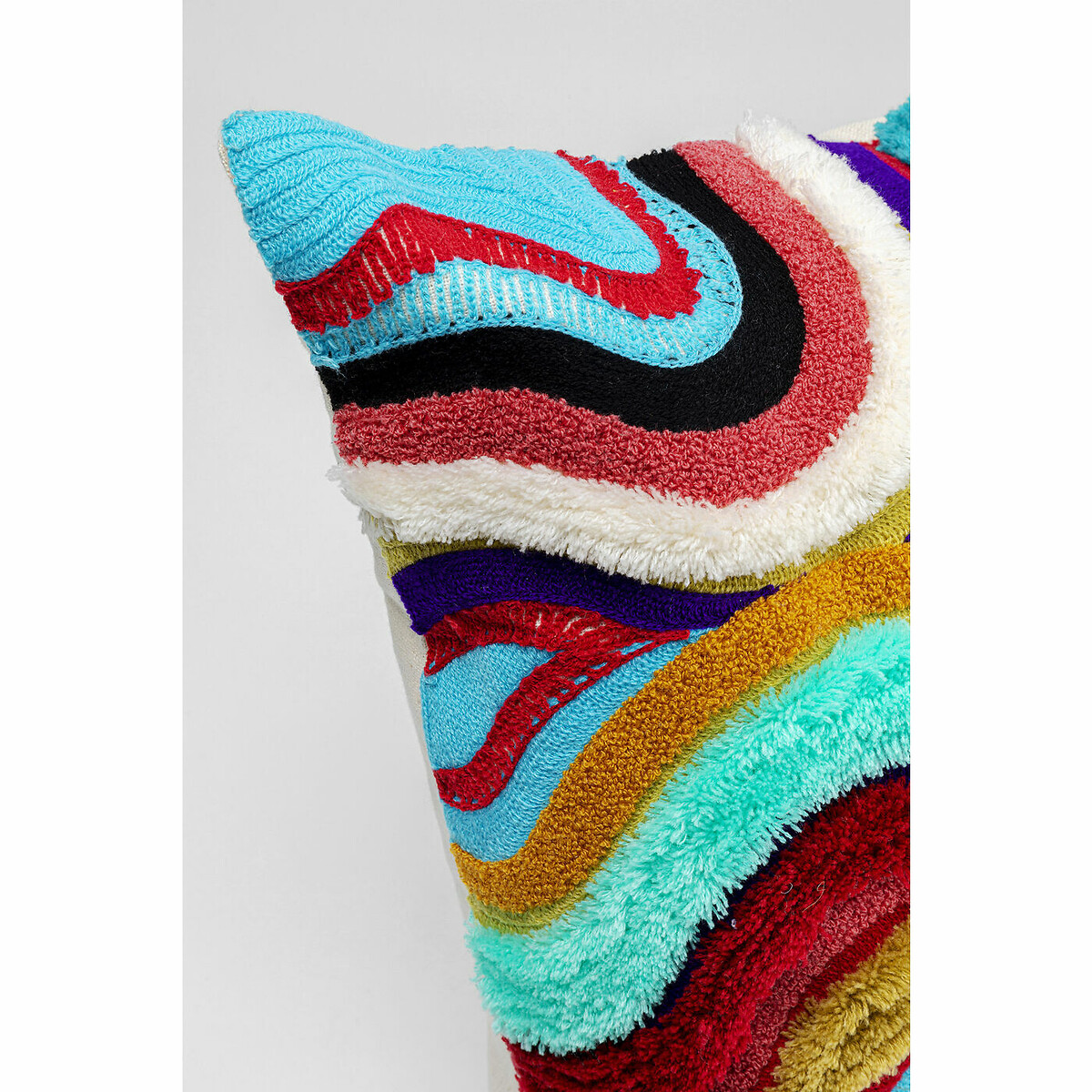 Coussin Waves multi 45x45cm multicolore, KARE DESIGN