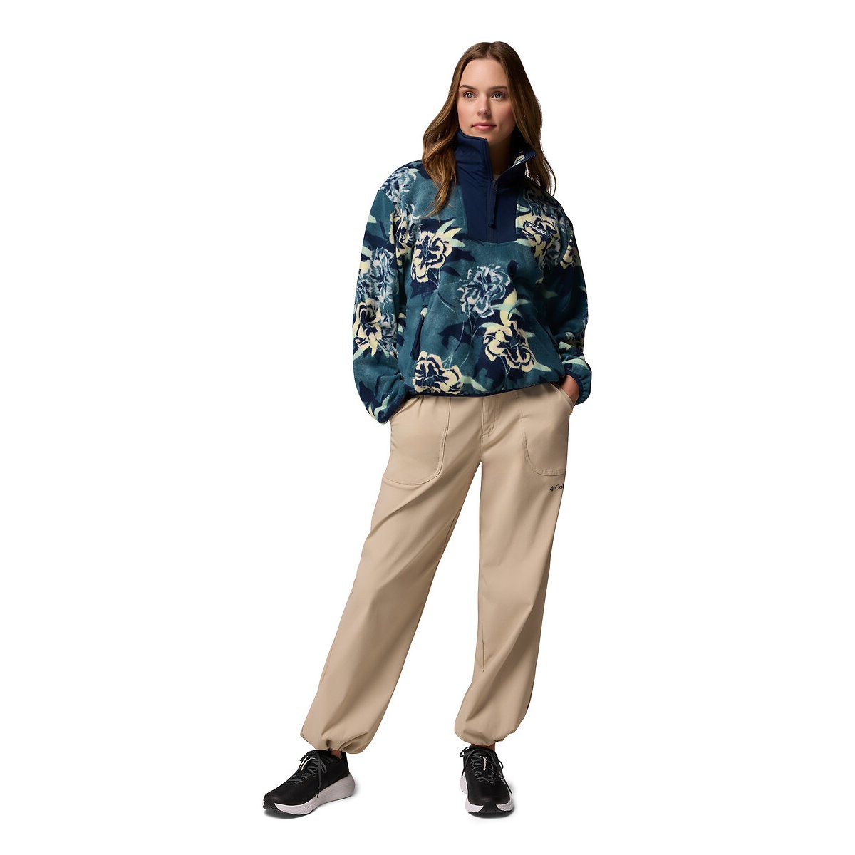 Sequoia Grove™ Half Zip Fleece blue print, COLUMBIA