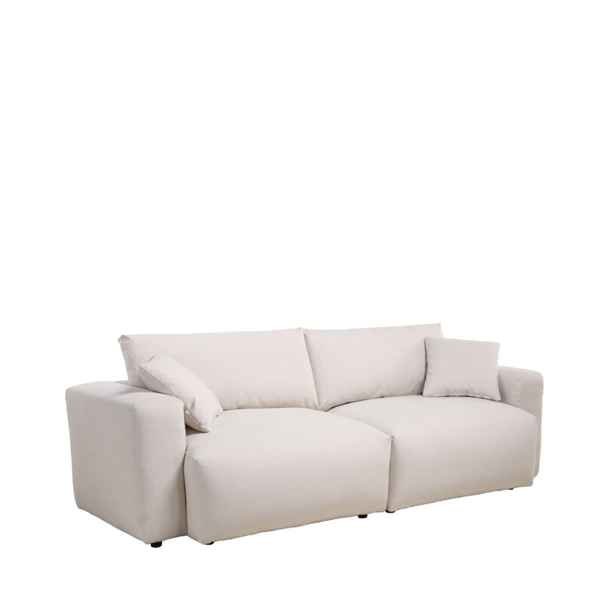 Canapé 3 places en tissu- LIMONA beige, DRAWER