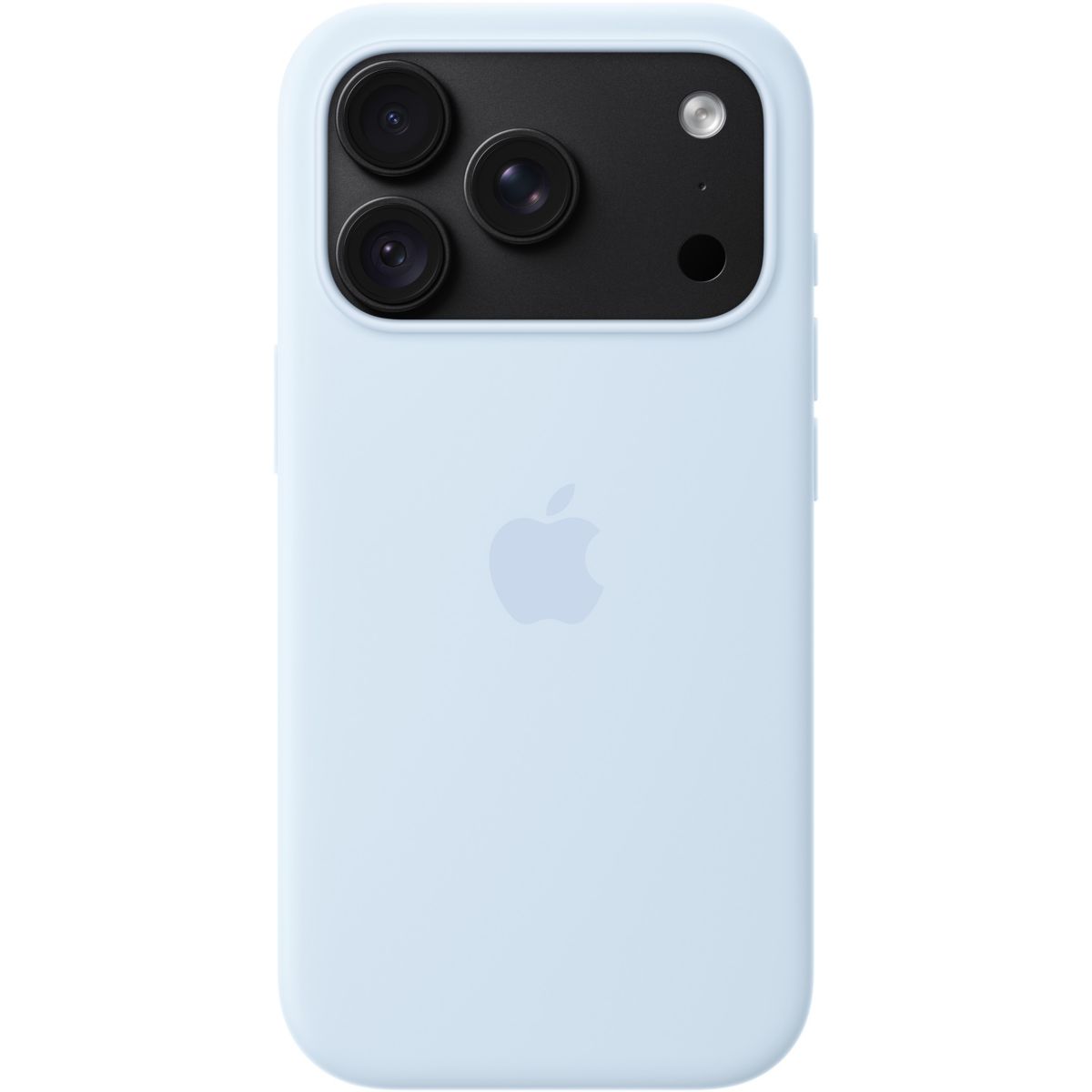 Coque iPhone 18 Pro Magsafe Bleu lumineux Sili couleur unique, APPLE