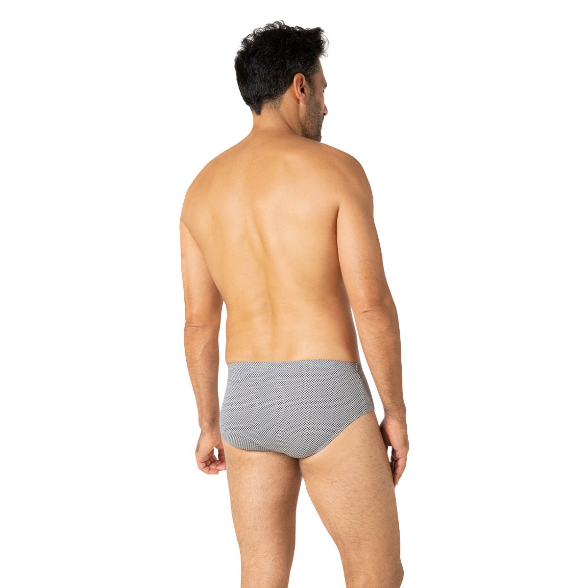 Slips, lot de 3, taille haute fermé TRIO ESSENTIEL gris-noir, EMINENCE