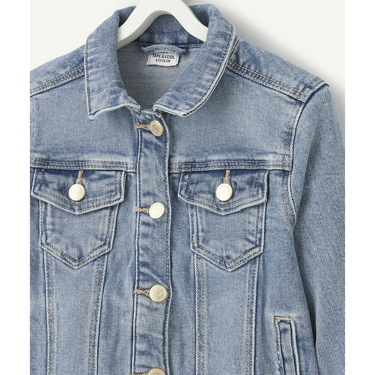Veste en jean bleu jean, TAPE A L'OEIL