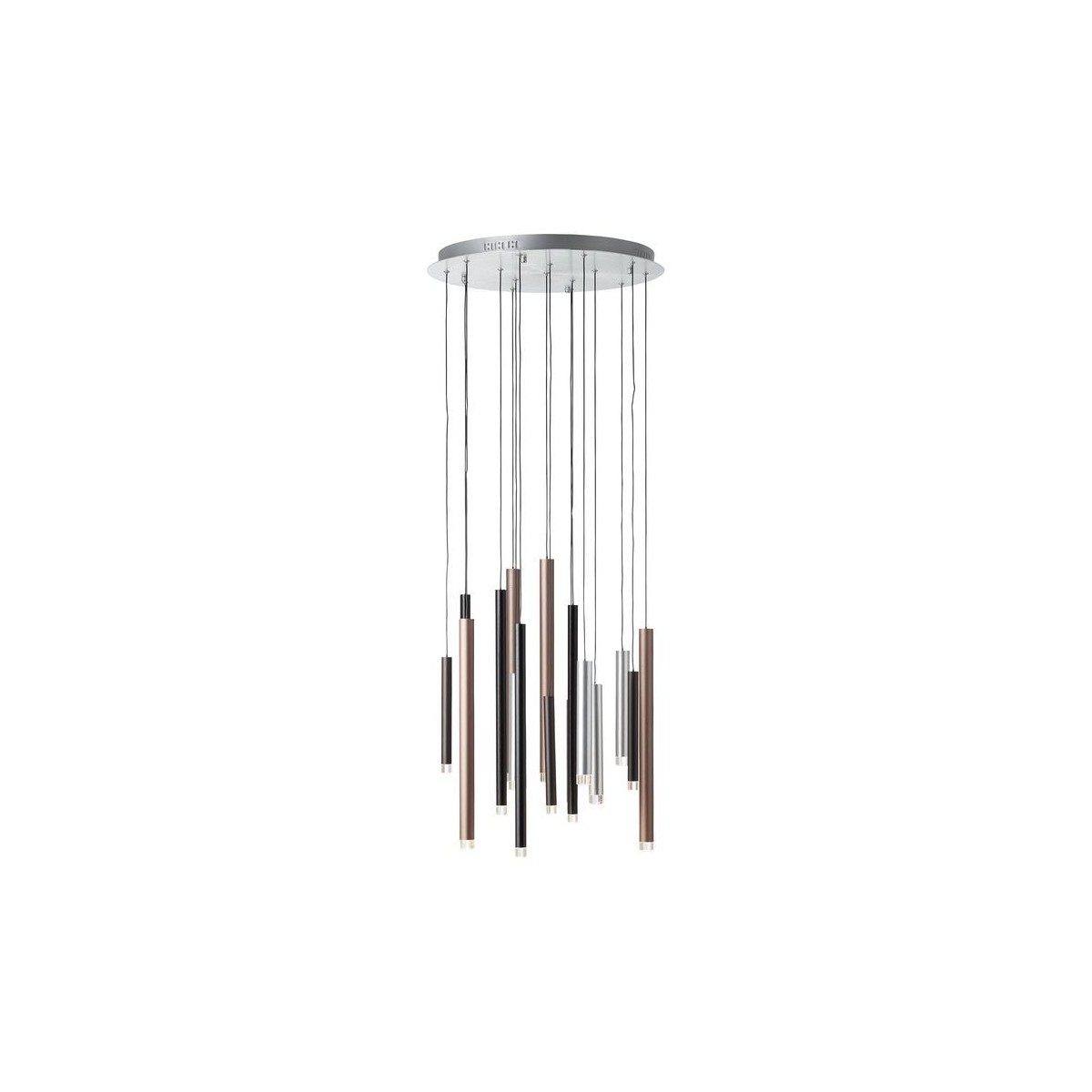 Suspension    lumière chaude  CEMBALO marron, BRILLIANT