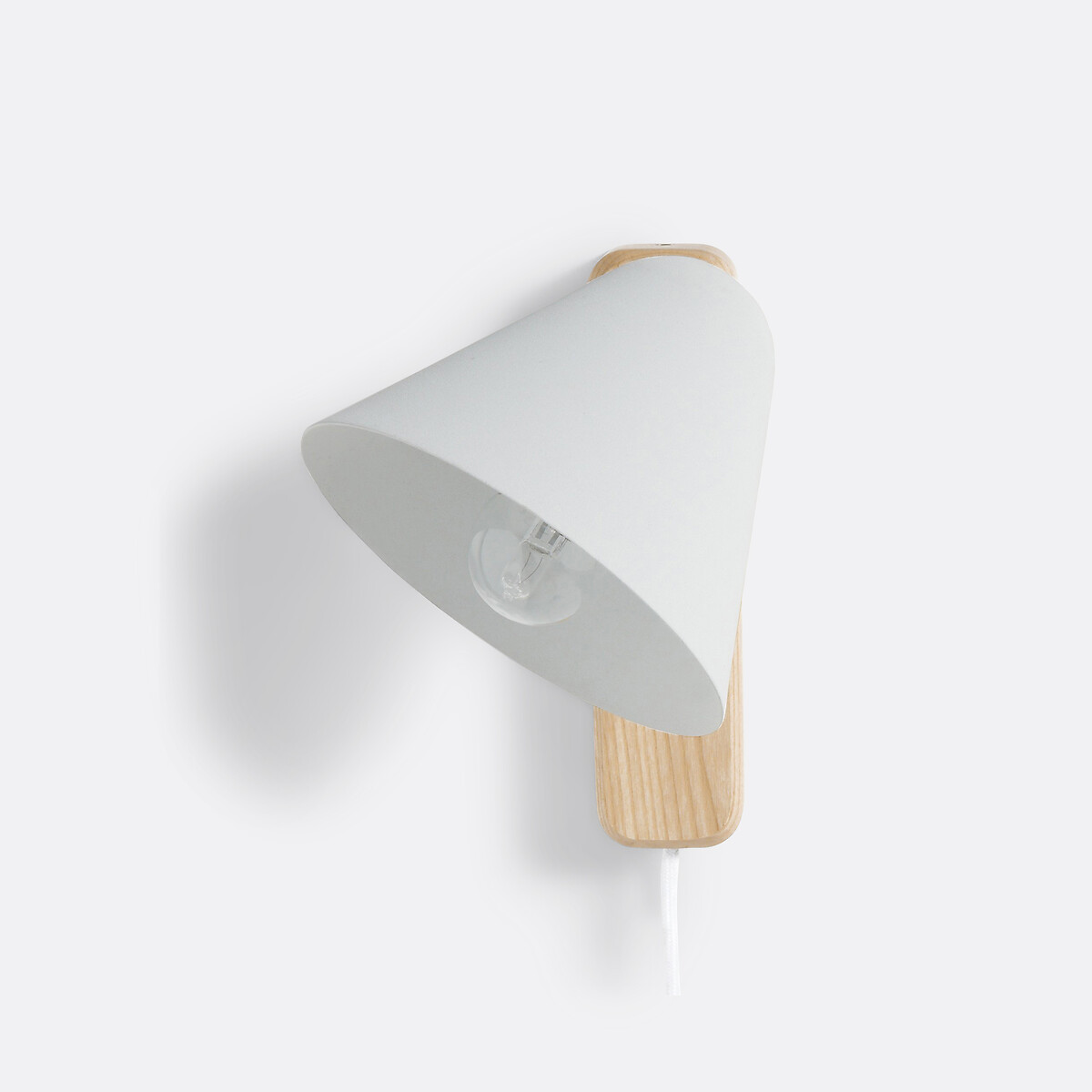 Applique bois et métal acier, Cotapi blanc/bois, LA REDOUTE INTERIEURS