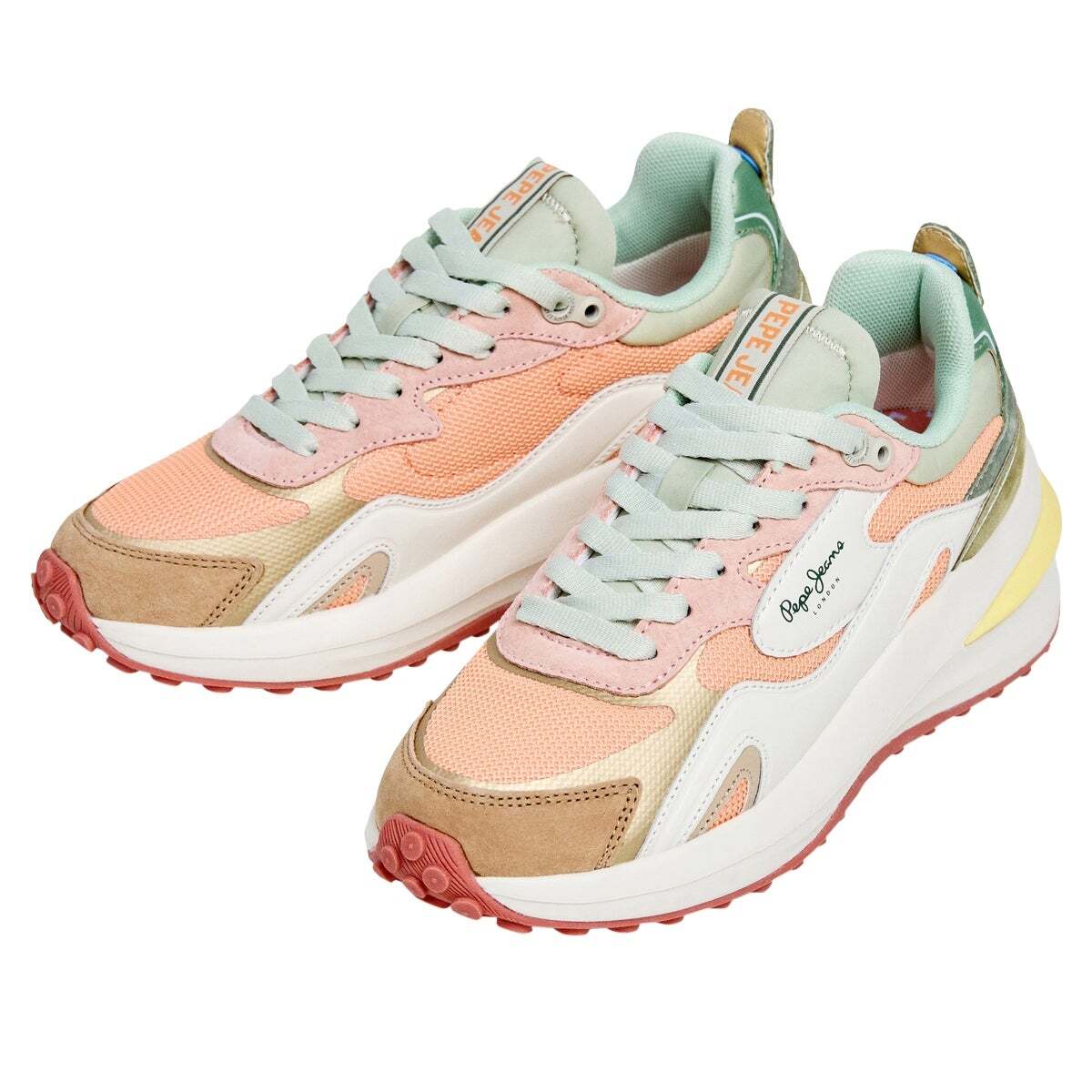 Winslow - Baskets Combinées beige nu, PEPE JEANS