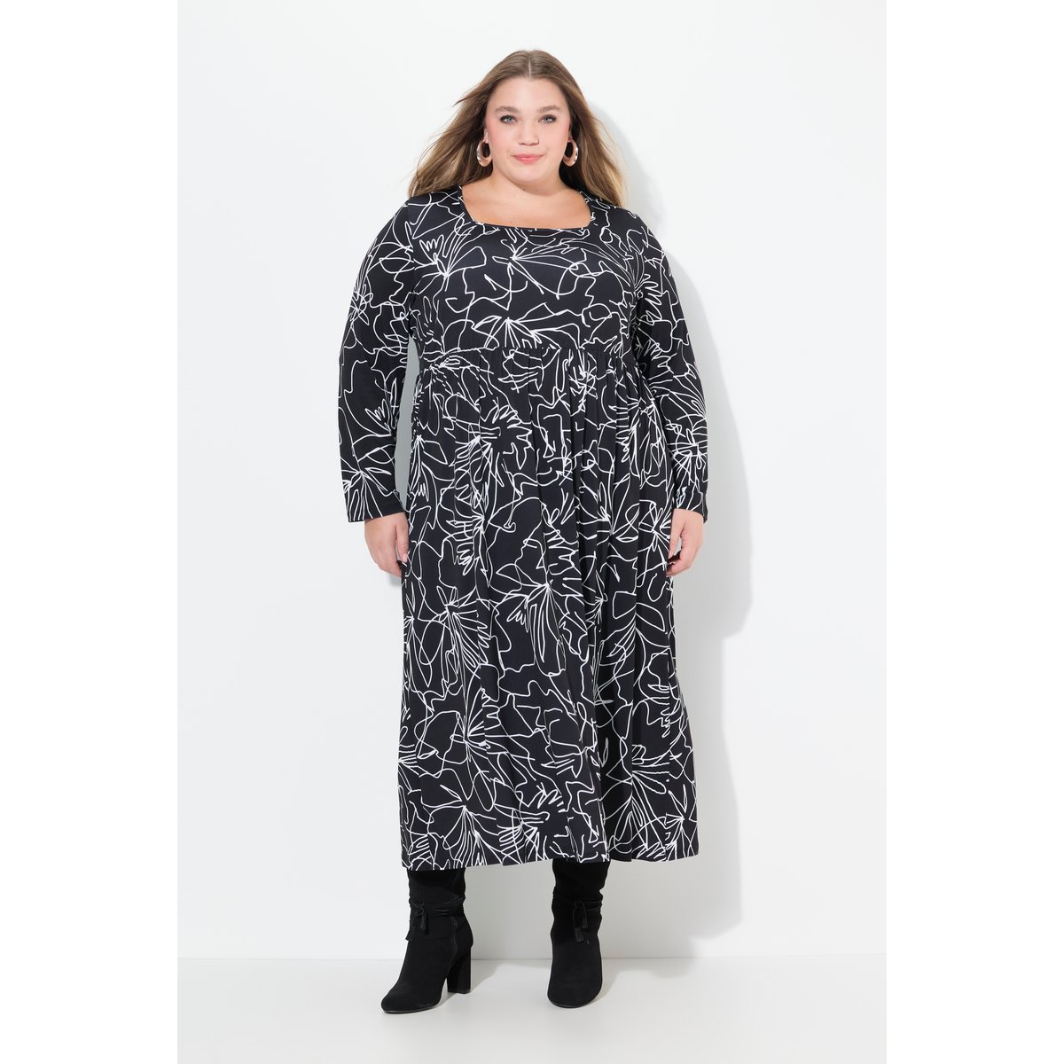 Robe en jersey avec poches noir, ULLA POPKEN