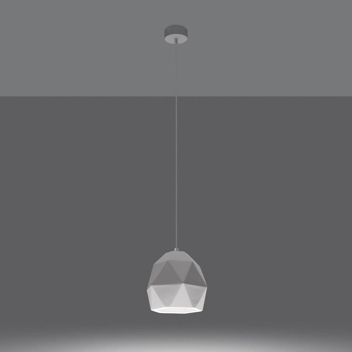 Suspension Céramique Blanc E27 1 Mint blanc, EDEN