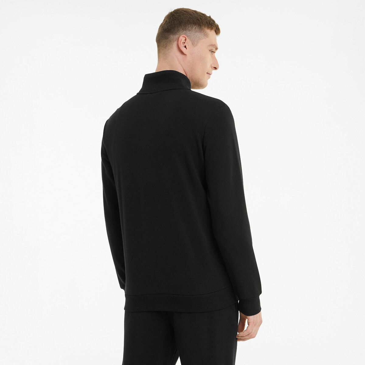 Essential Track Top with Small Logo in Cotton Blend black, PUMA