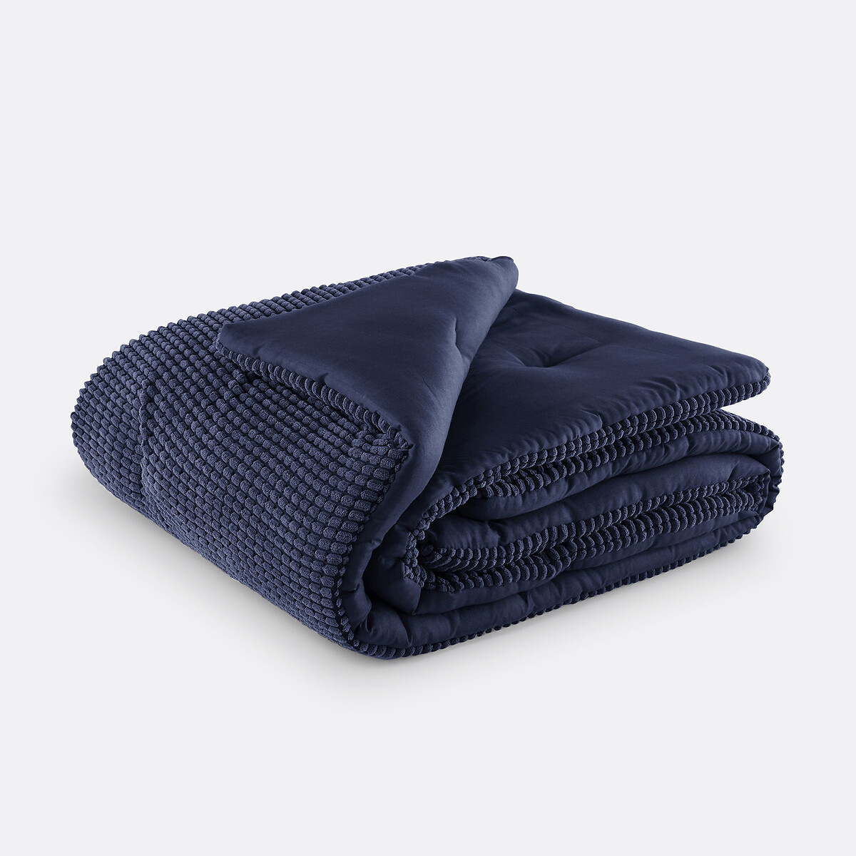 Gematelasseerde beddensprei, Fluffy marineblauw, LA REDOUTE INTERIEURS