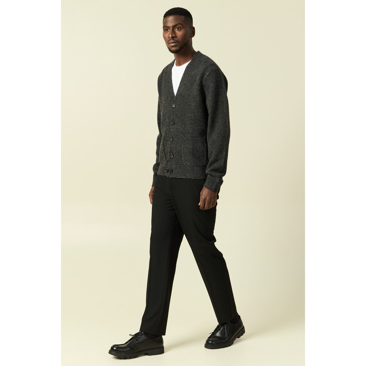 Gilet manches longues gris foncé, BONOBO