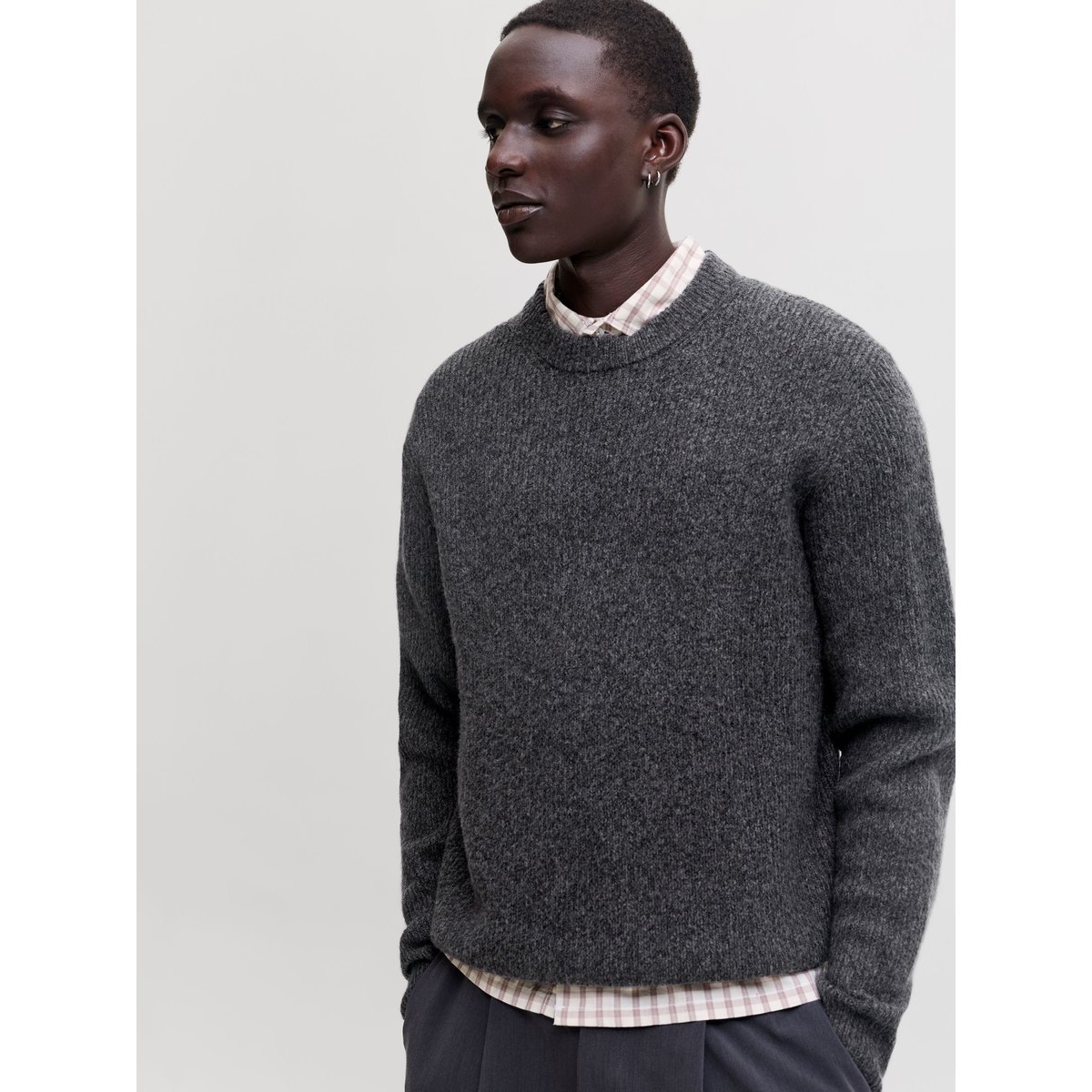 Pull En Maille noire - black, JACK & JONES