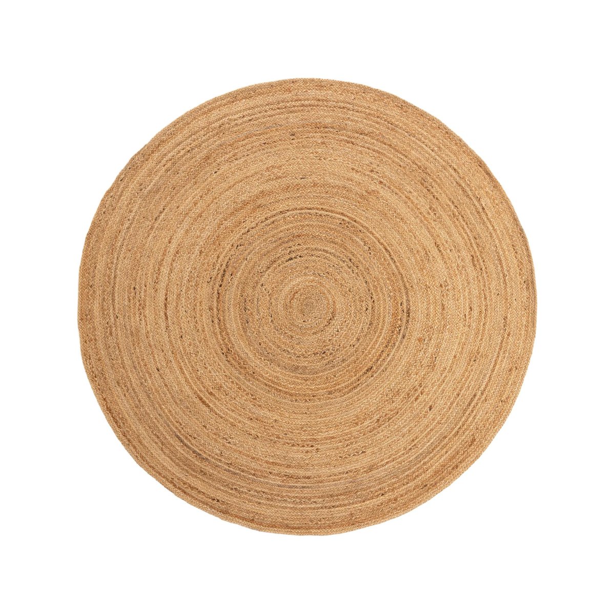 Tapis rond de jute tissé main JUTTA marron clair, BENUTA