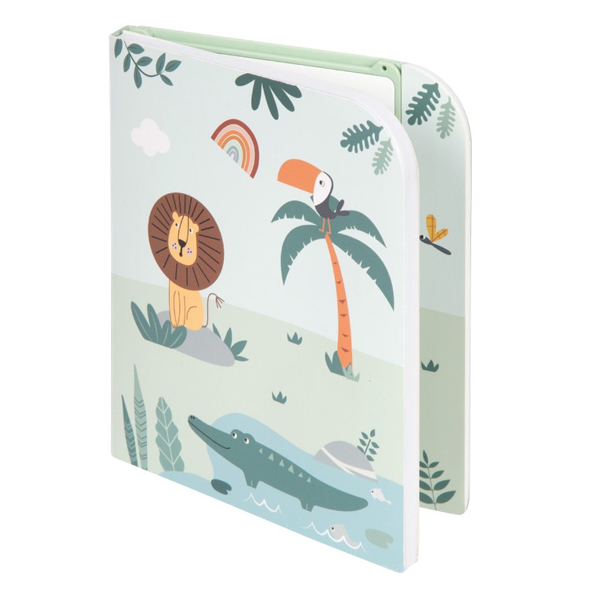 Livre de coloriage LCD motifs Safari vert, SMALL FOOT COMPANY