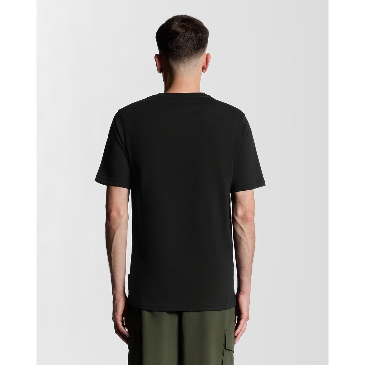 T-shirt graphique terrain de football noir jais, LYLE & SCOTT