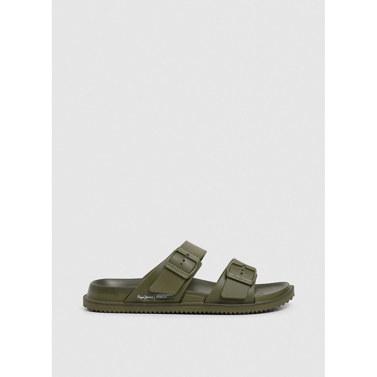 Mules doubles brides Ocean Brand kaki, PEPE JEANS