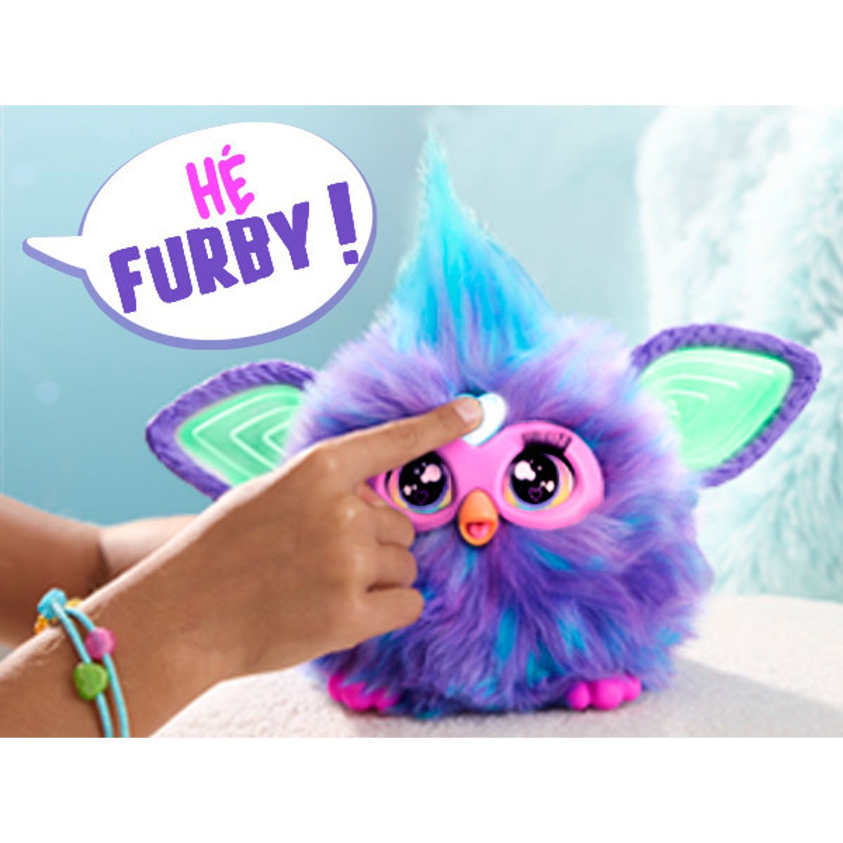 Furby violet peluche interactive couleur unique, HASBRO