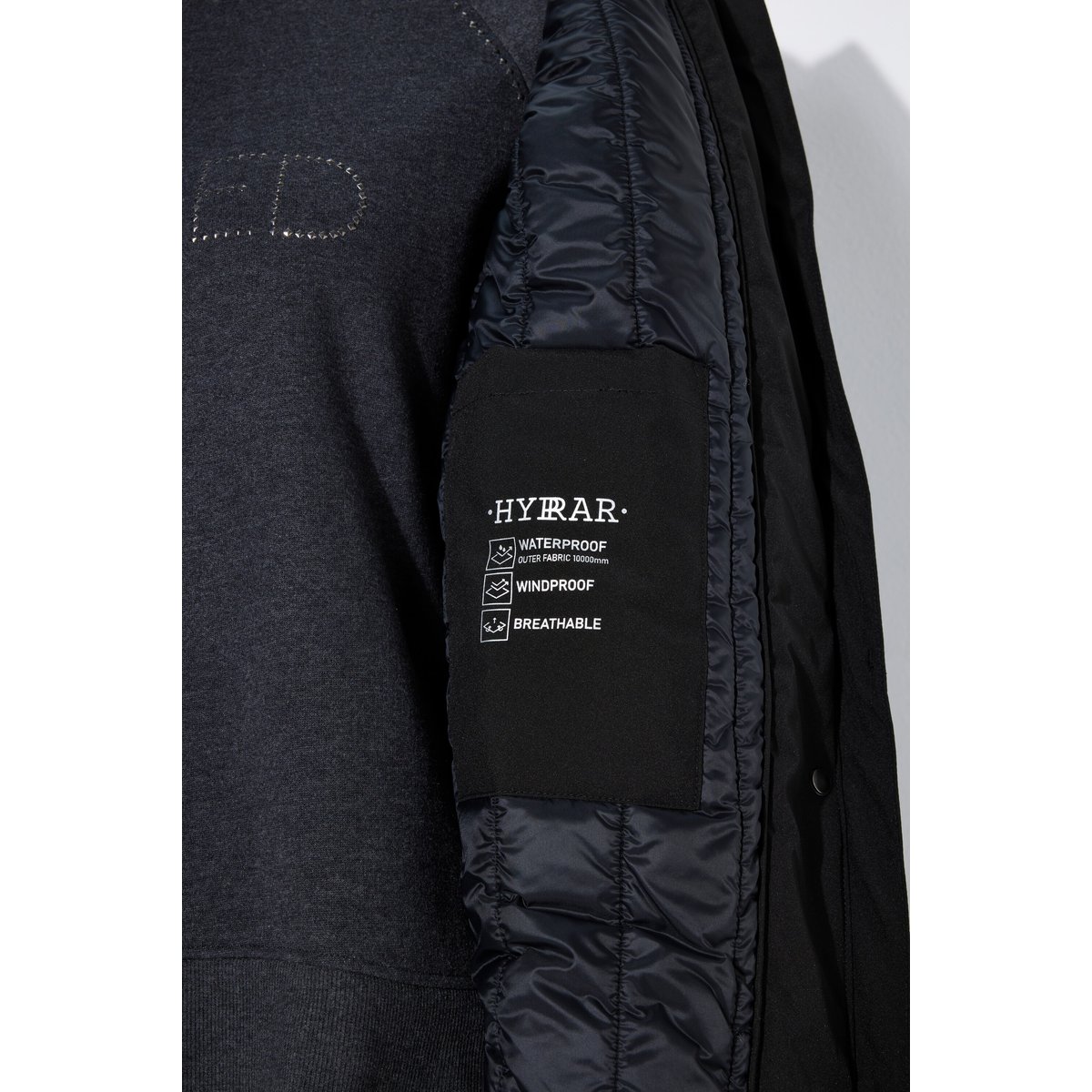 Veste technique HYPRAR à capuche noir, ULLA POPKEN
