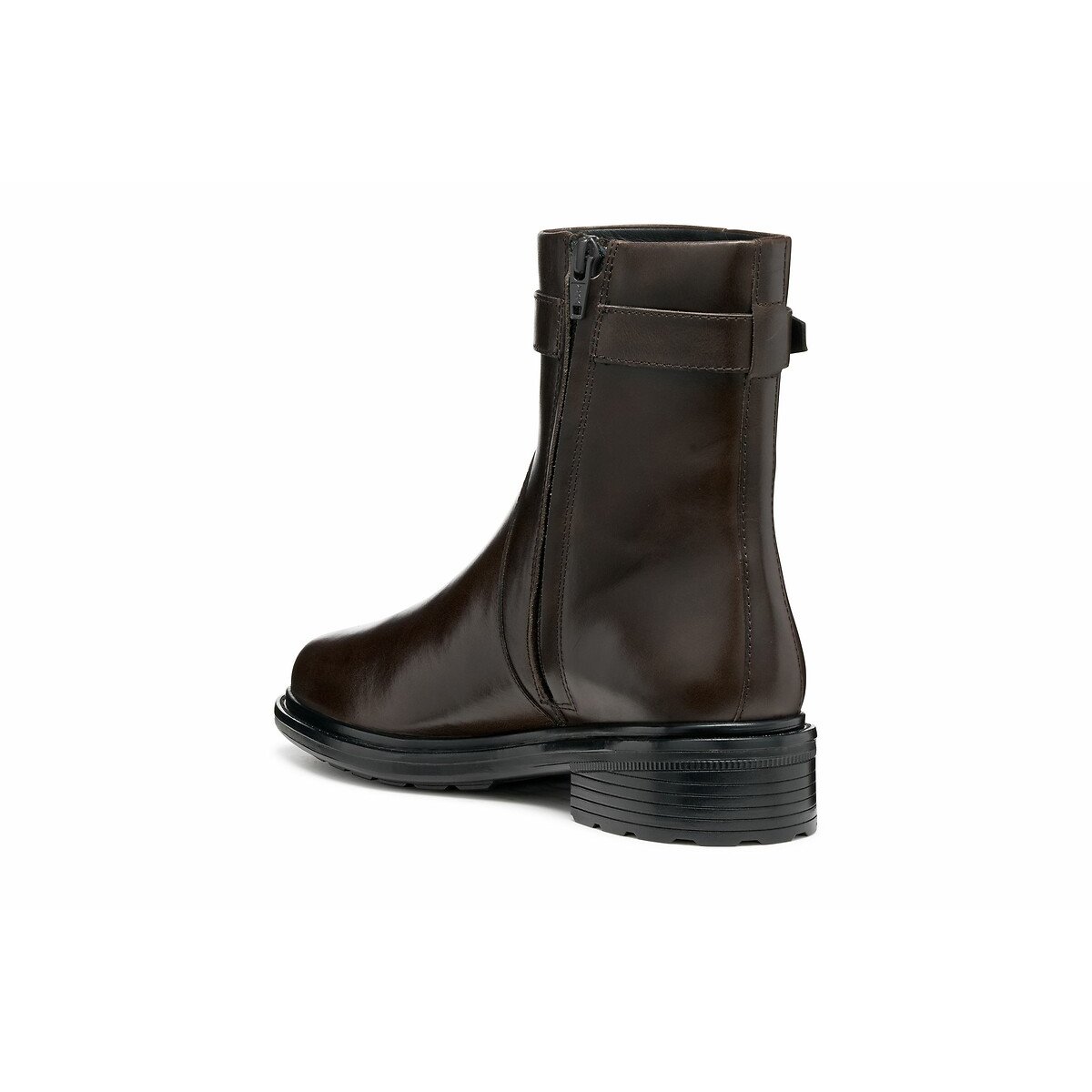 Walk Pleasure Ankle Boots in Breathable Leather dark brown, GEOX