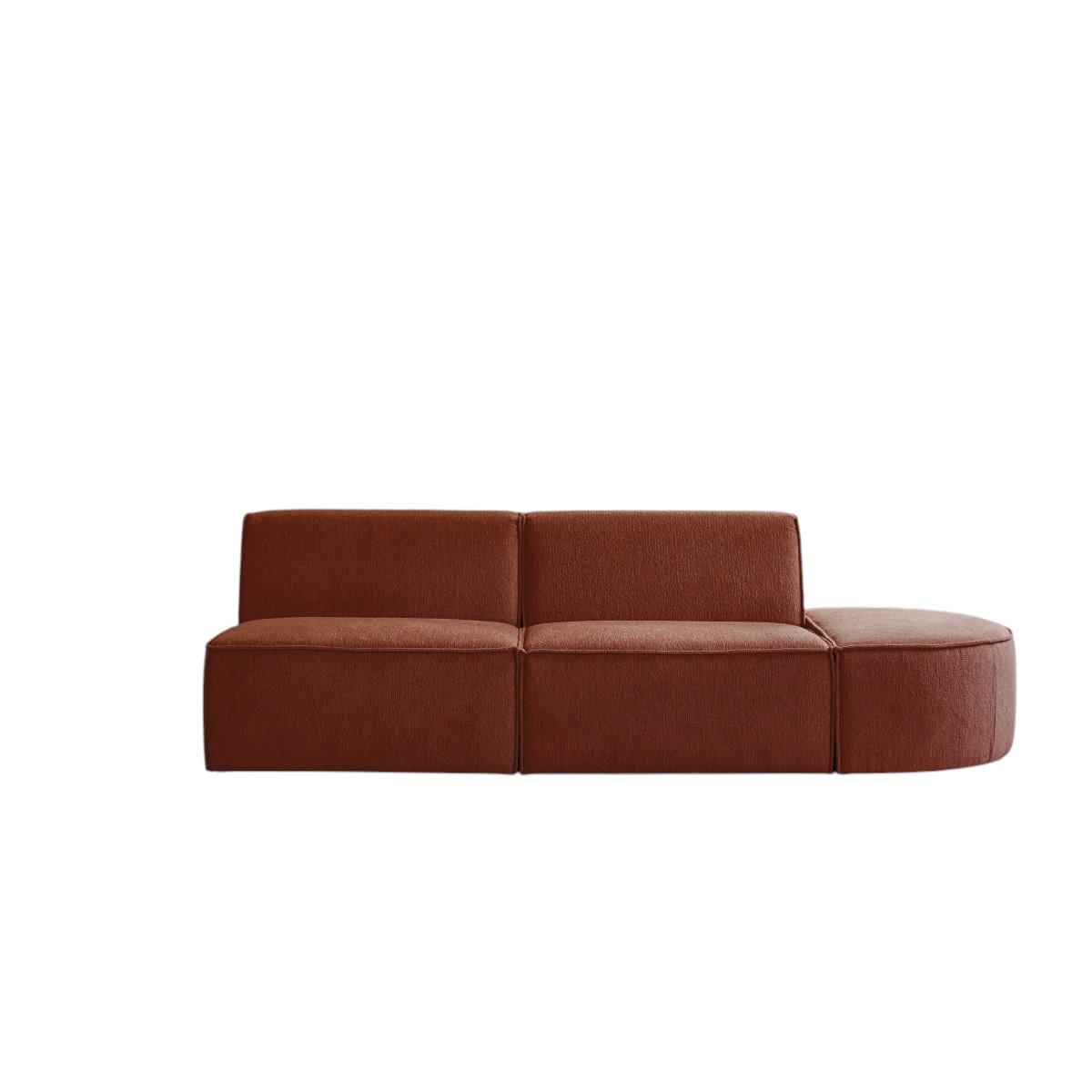 Banquette en Tissu, DARIO rouge, TIKAMOON