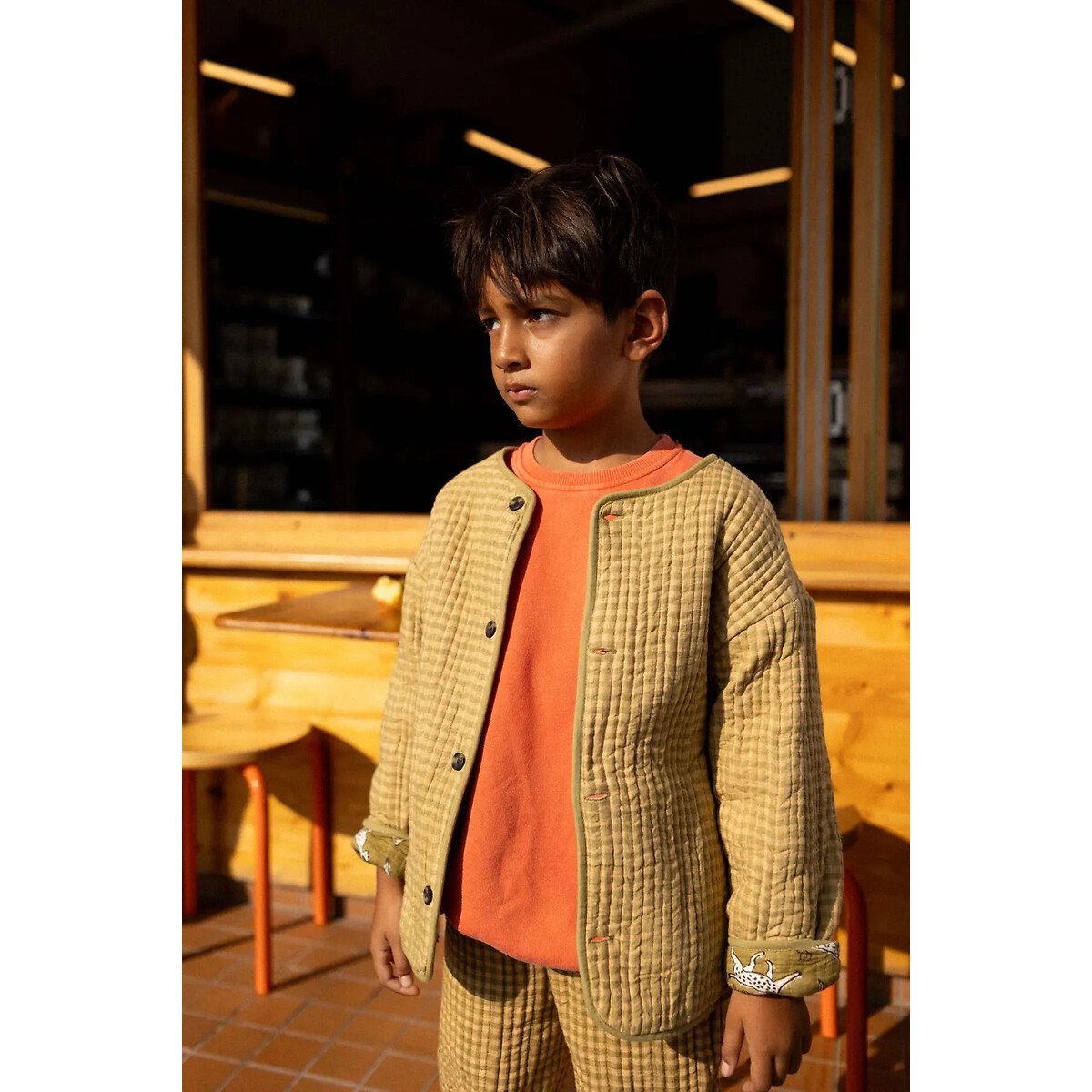 Giacca reversibile DHOTI kaki, APACHES COLLECTIONS