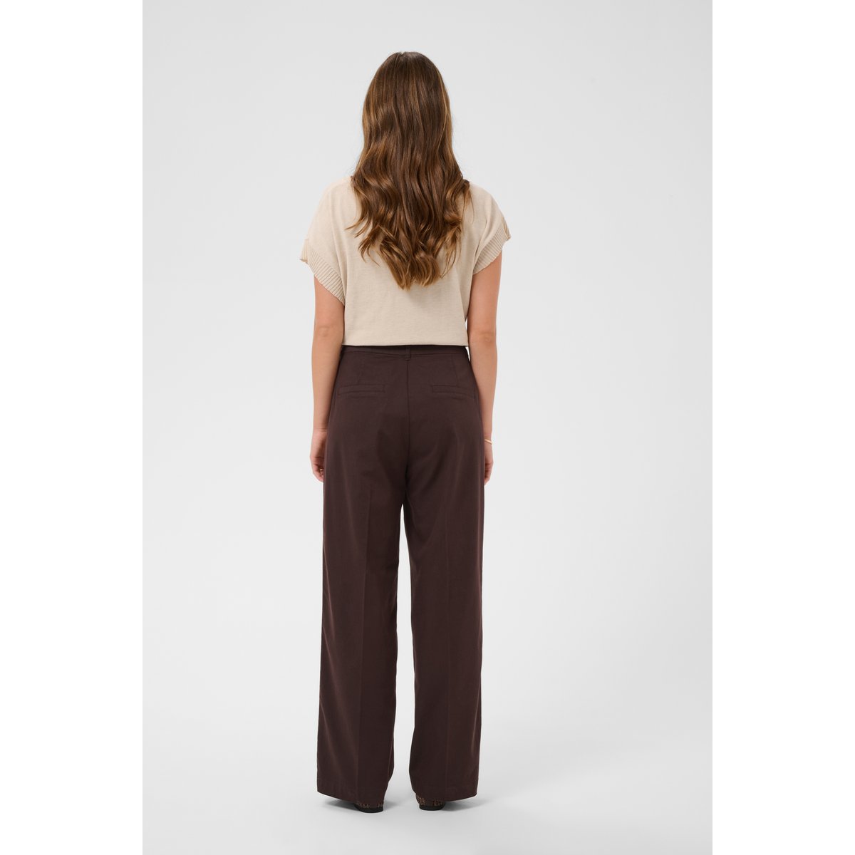 Pantalon de costume marron java, CREAM