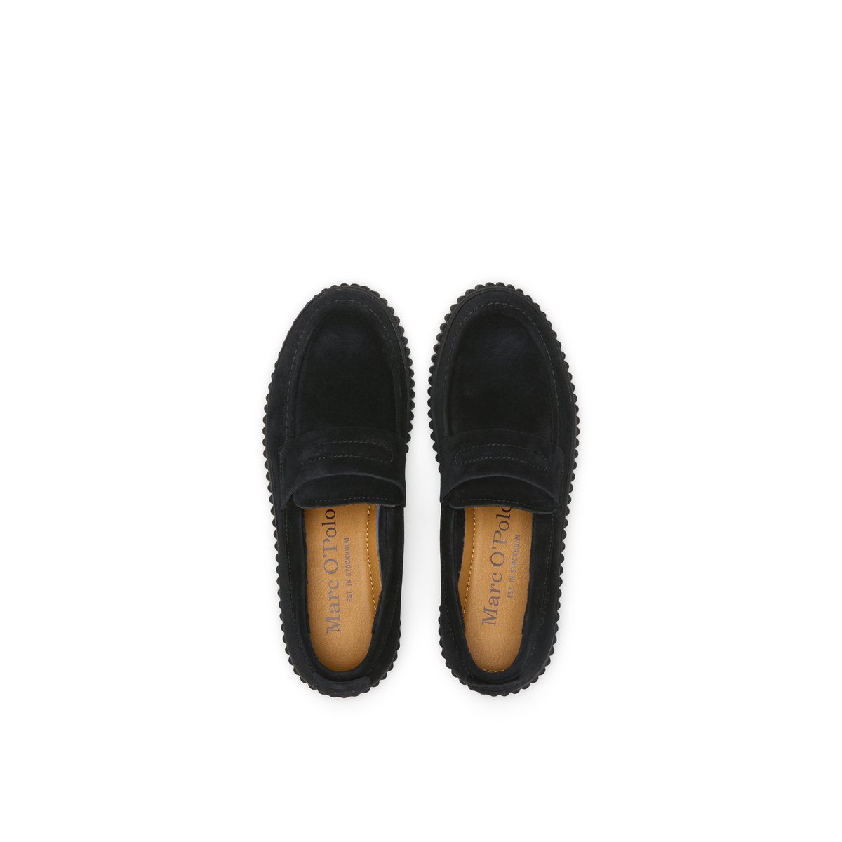 Mocassins Bianca avec une doublure chaude et moelleuse noir, MARC O'POLO