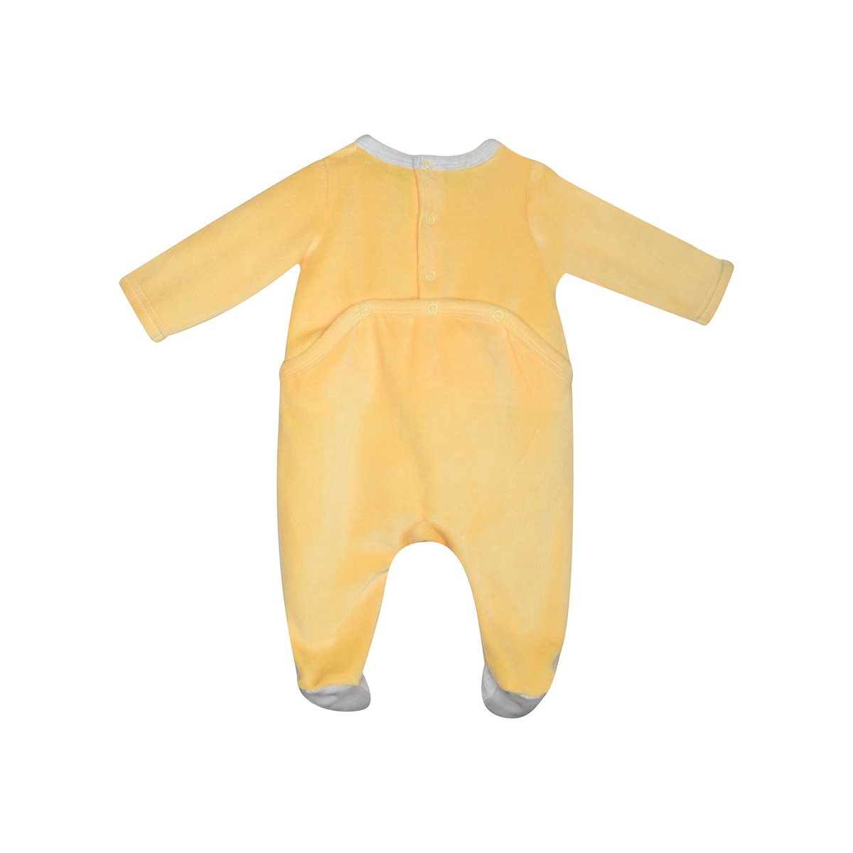 Dors bien ippolite velours rase pont dos bebe jaune, SUCRE D'ORGE