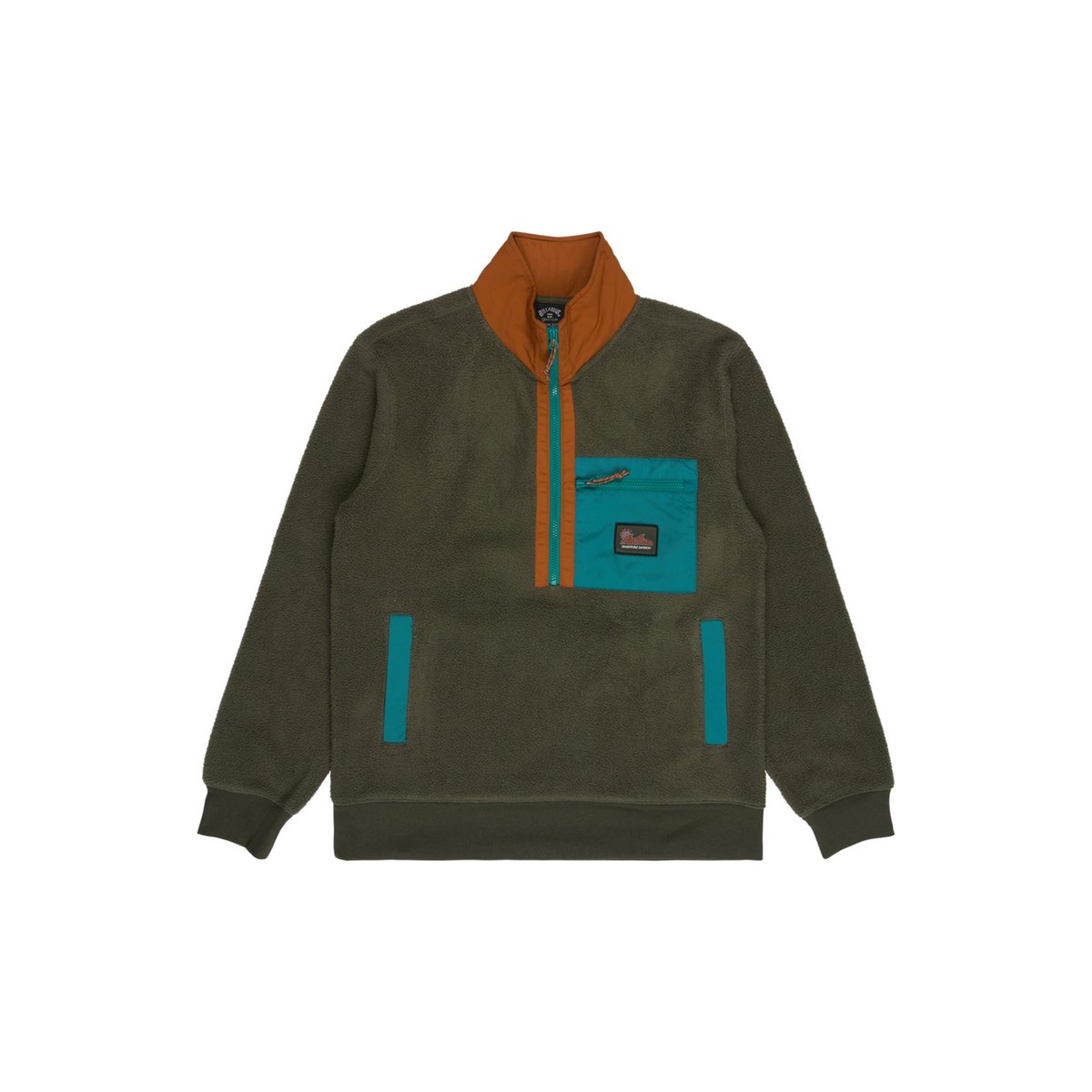 Polaire demi-zip BOUNDARY SHORE marron caramel cafe, BILLABONG