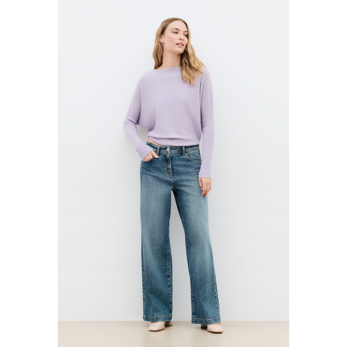 Pantalon coupe large PDAMIAN denim stone, CAROLL