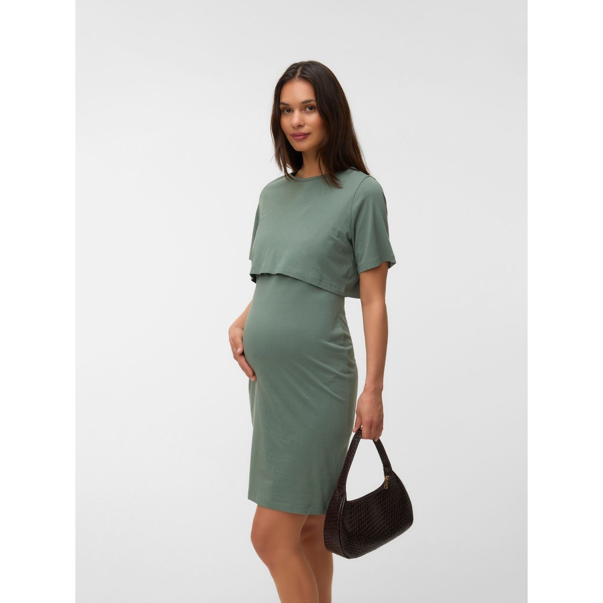 Robe verte - agave green 1, MAMA LICIOUS