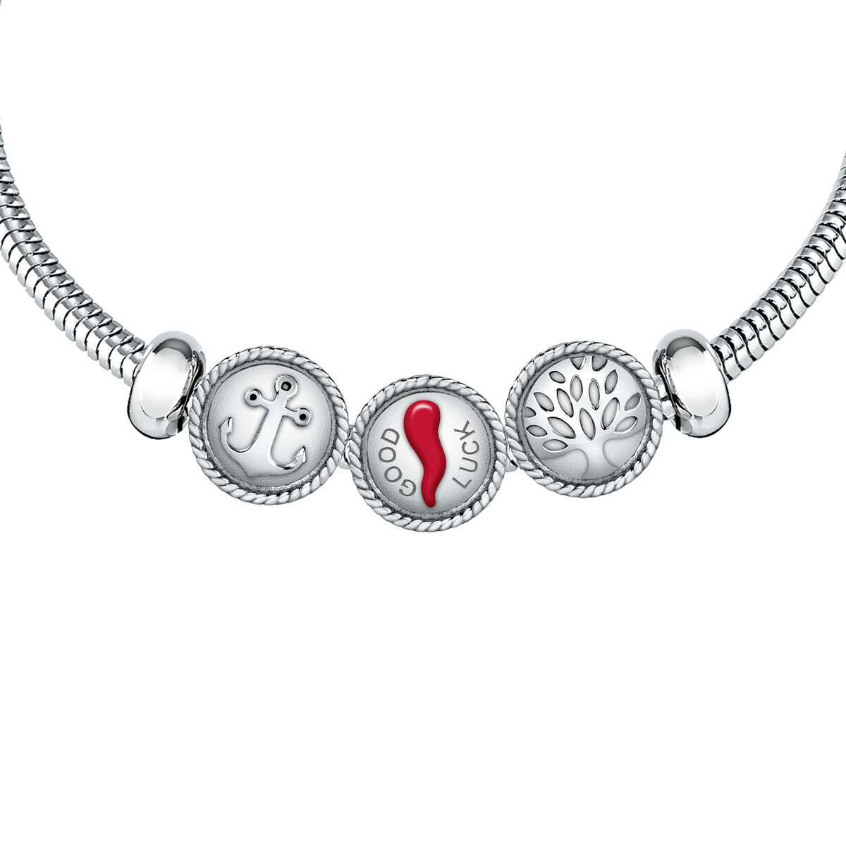 Bracelet en acier DROPS argent, MORELLATO