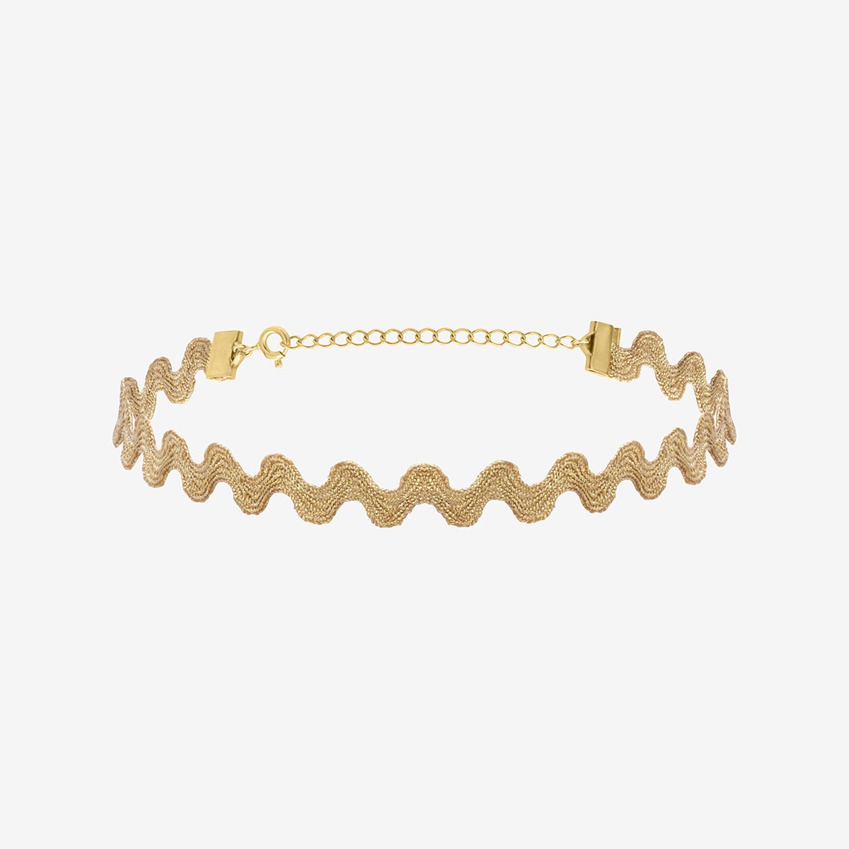 Collier choker doré wave - lace doré, CAROLINE NAJMAN