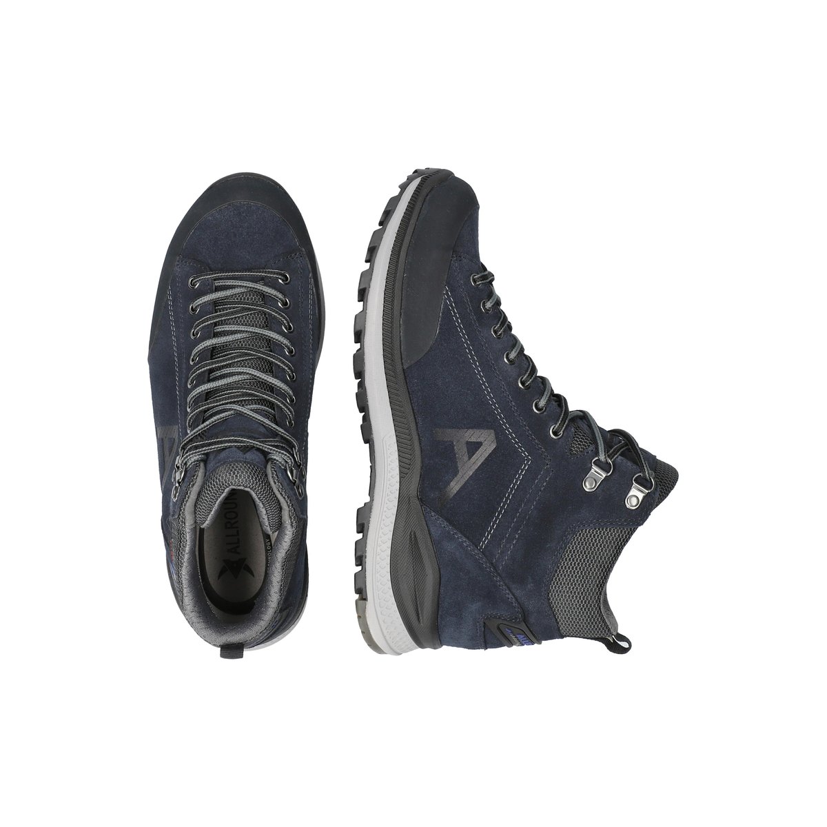 Bottines en cuir REMCO-TEX noir / bleu eclipse 2006, MEPHISTO